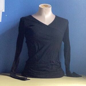 Black long sleeve maternity top